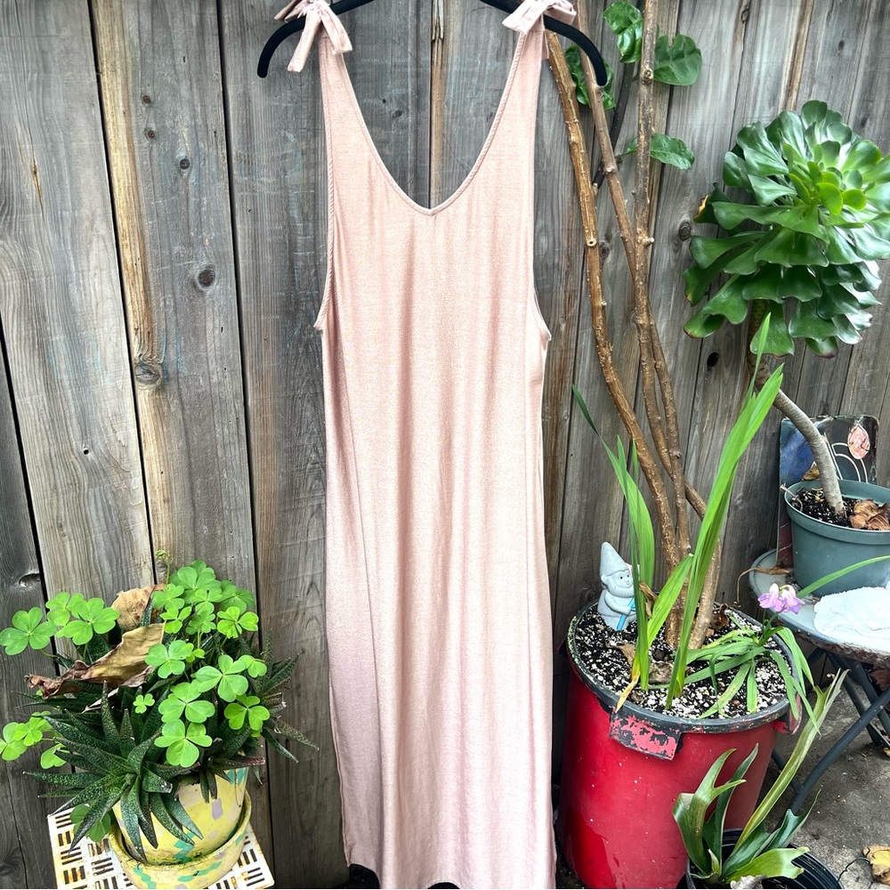 Pilyq Tie Shoulder Sparkly Cover Up
